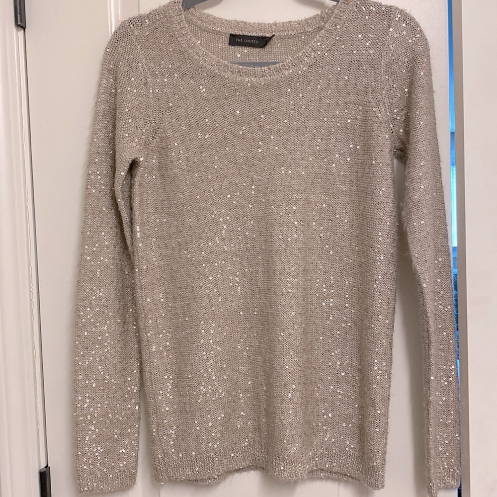 Gold sequin sweater